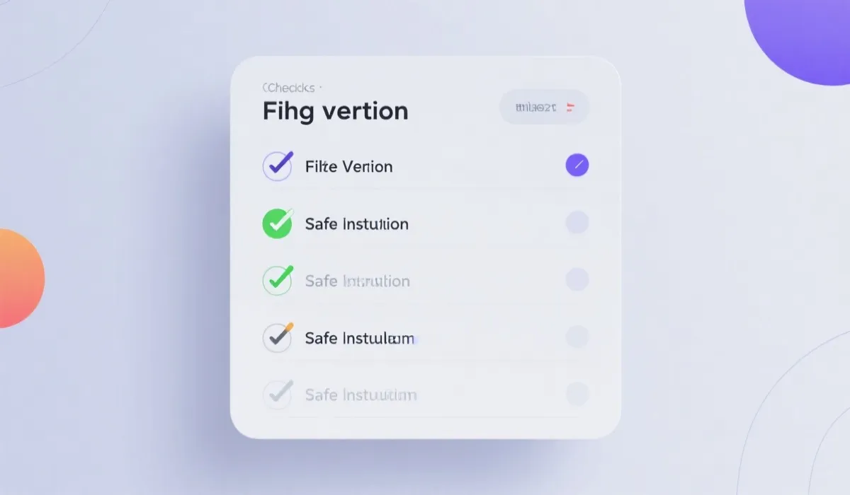 下载校验与安全安装清单示意图